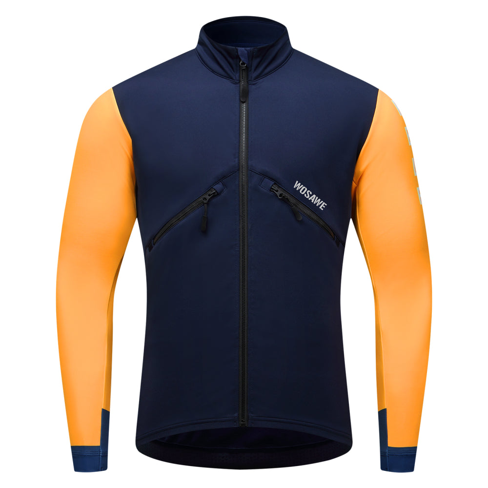 Men’s Thermal Cycling Jacket – Fleece-Lined with Windproof Front