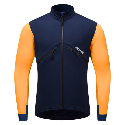 Men’s Thermal Cycling Jacket – Fleece-Lined with Windproof Front