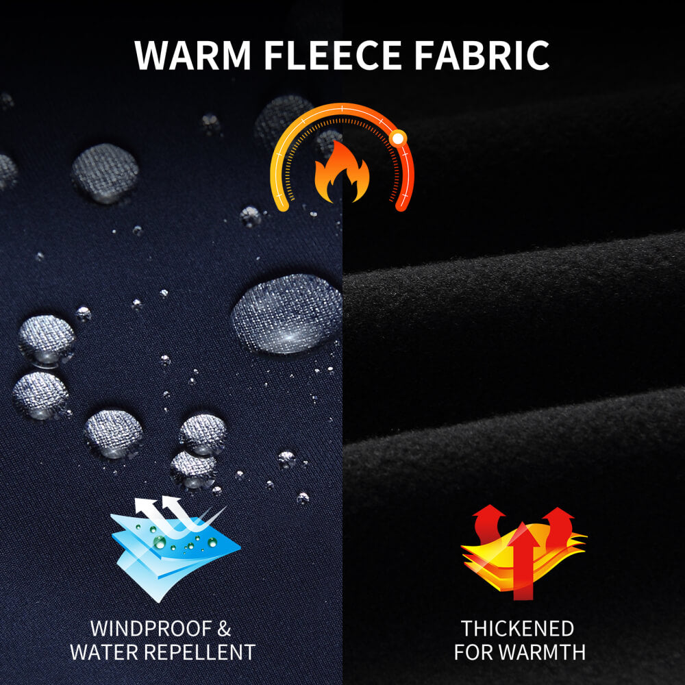Men’s Thermal Cycling Jacket – Fleece-Lined with Windproof Front