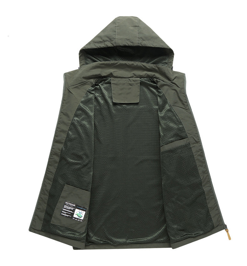 Men's Waterproof Outdoor Jackets windproof Soft Shell Coat