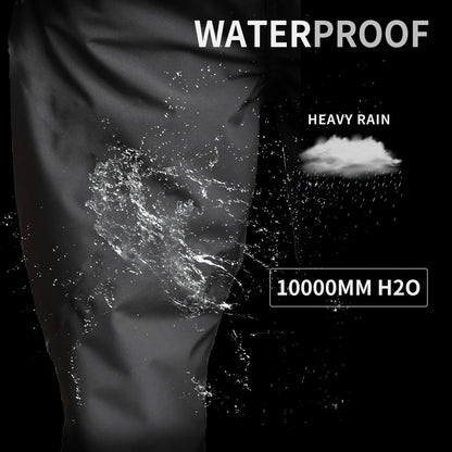 Men’s Waterproof Trousers with Shoe Covers for Motorcycle & Cycling