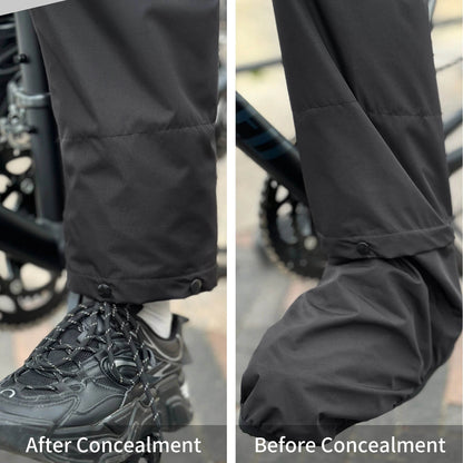 Men’s Waterproof Trousers with Shoe Covers for Motorcycle & Cycling