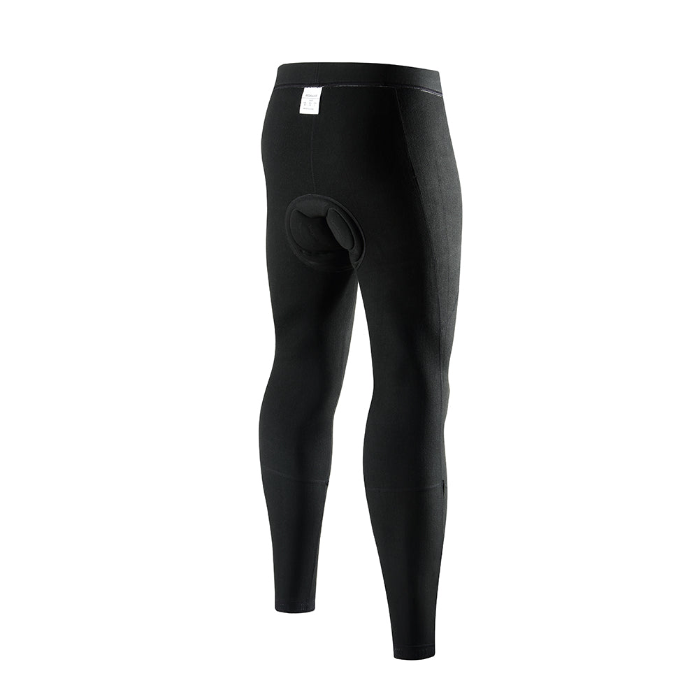 Men’s Winter Fleece Padded Cycling Tights – Warm Road Bike Pants