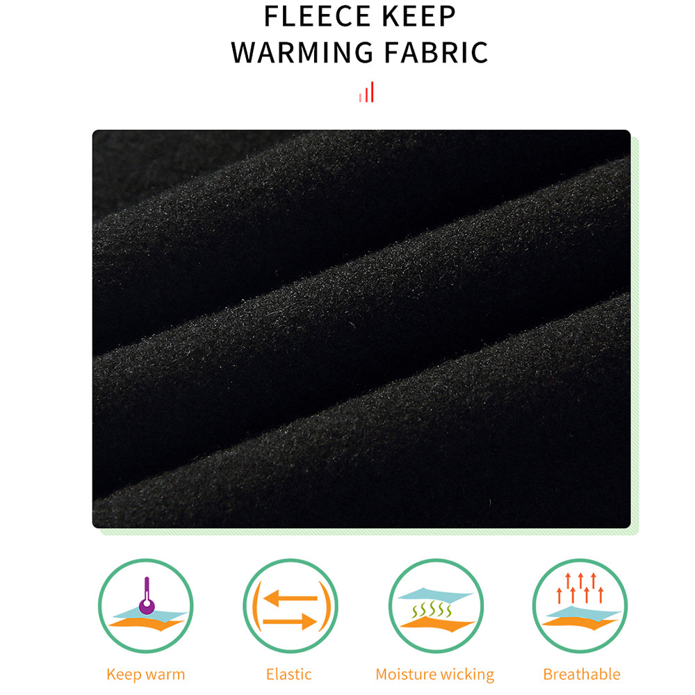 Men’s Winter Fleece Padded Cycling Tights – Warm Road Bike Pants