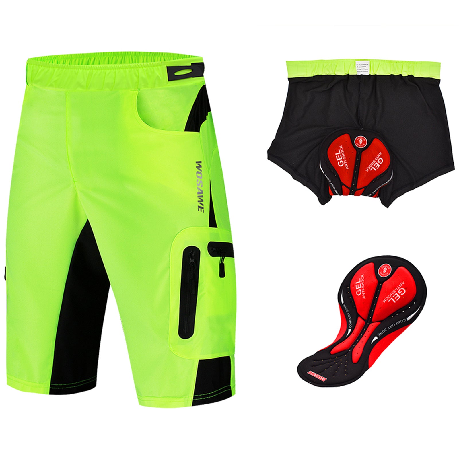 Men’s MTB Cycling Shorts – Quick-Dry, Baggy Fit