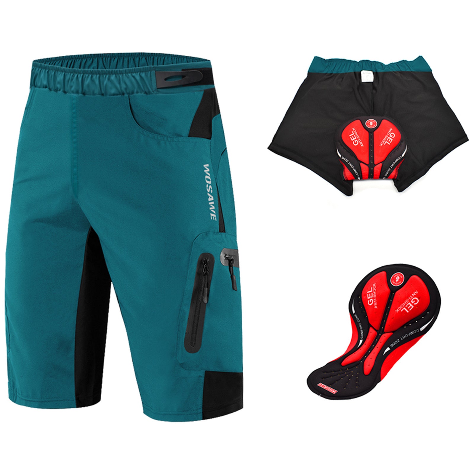 Men’s MTB Cycling Shorts – Quick-Dry, Baggy Fit