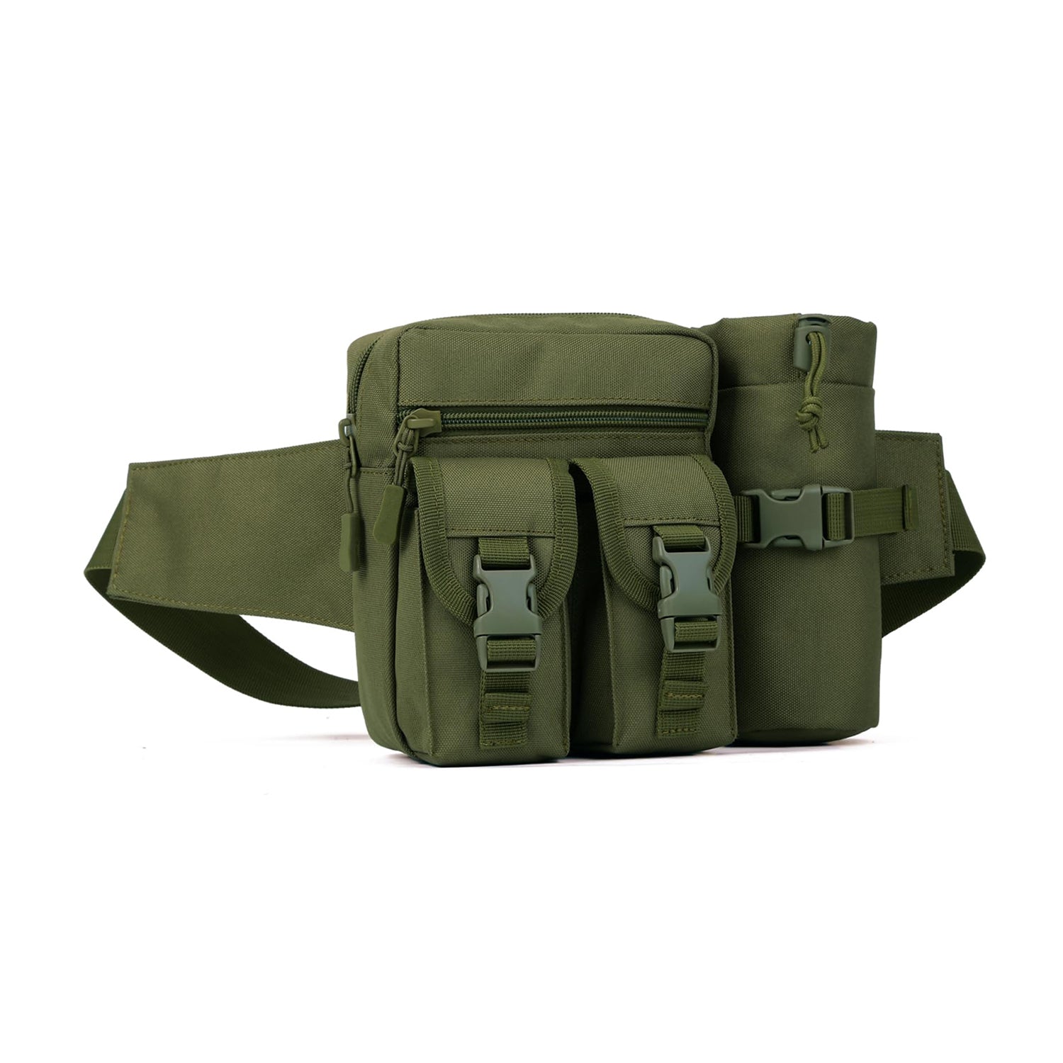 Multifunctional Tactical Waist Bag with Water Bottle Holder for Outdoor Activities