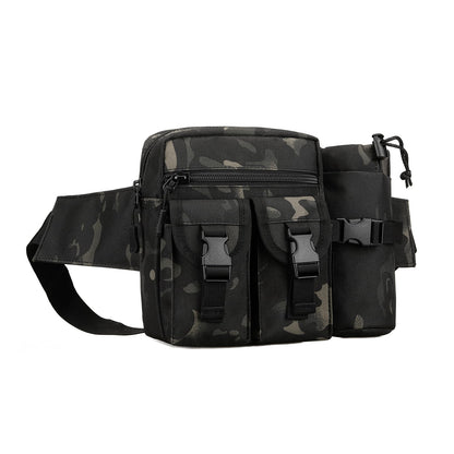 Multifunctional Tactical Waist Bag with Water Bottle Holder for Outdoor Activities
