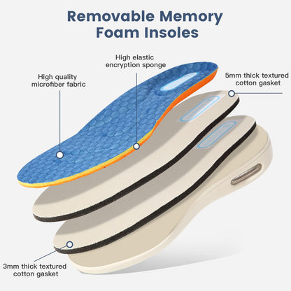 Orthopedic Walking Shoes with Adjustable Memory Foam