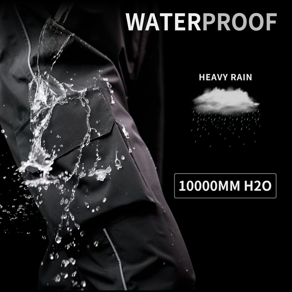 Outdoor Rain Pants – Waterproof & Windproof with Cargo Pockets and Reflective Elements