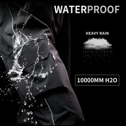 Outdoor Rain Pants – Waterproof & Windproof with Cargo Pockets and Reflective Elements