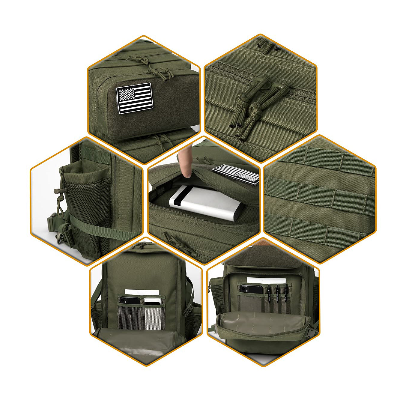 Outdoor Waterproof Men's Military Tactical Backpack 25L