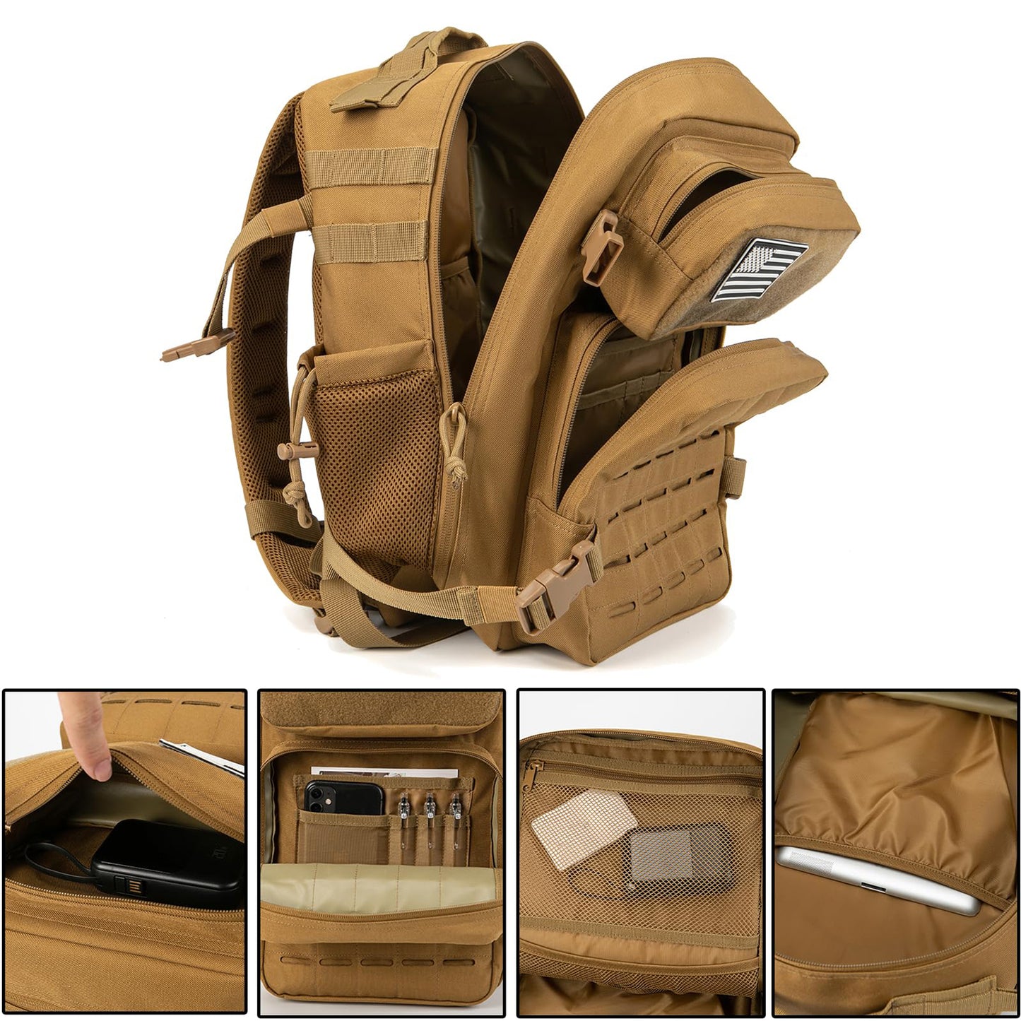 Outdoor Waterproof Men's Military Tactical Backpack 25L