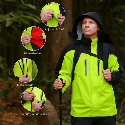 Outdoor Waterproof Windbreaker Jacket - Unisex