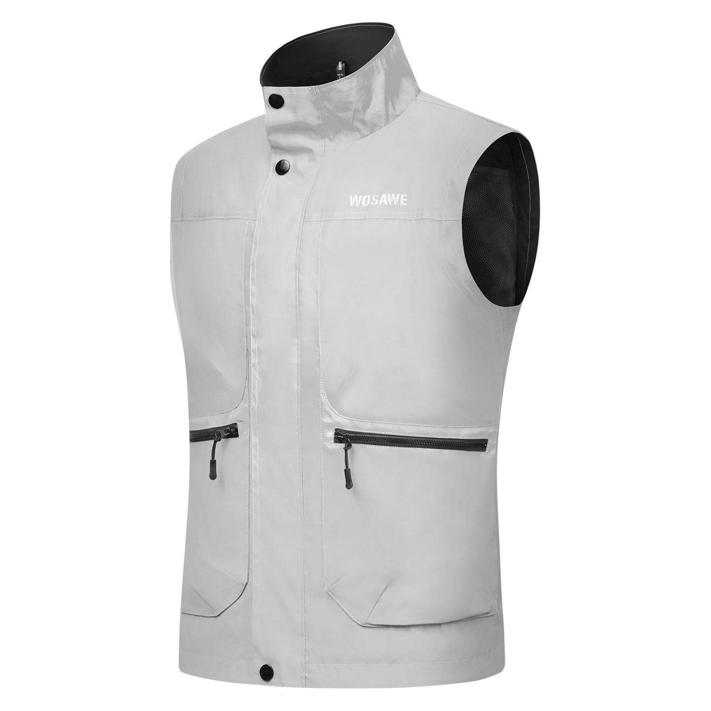 Reflective Cycling Vest – Windproof, Water-Repellent, Breathable, Adjustable Hem