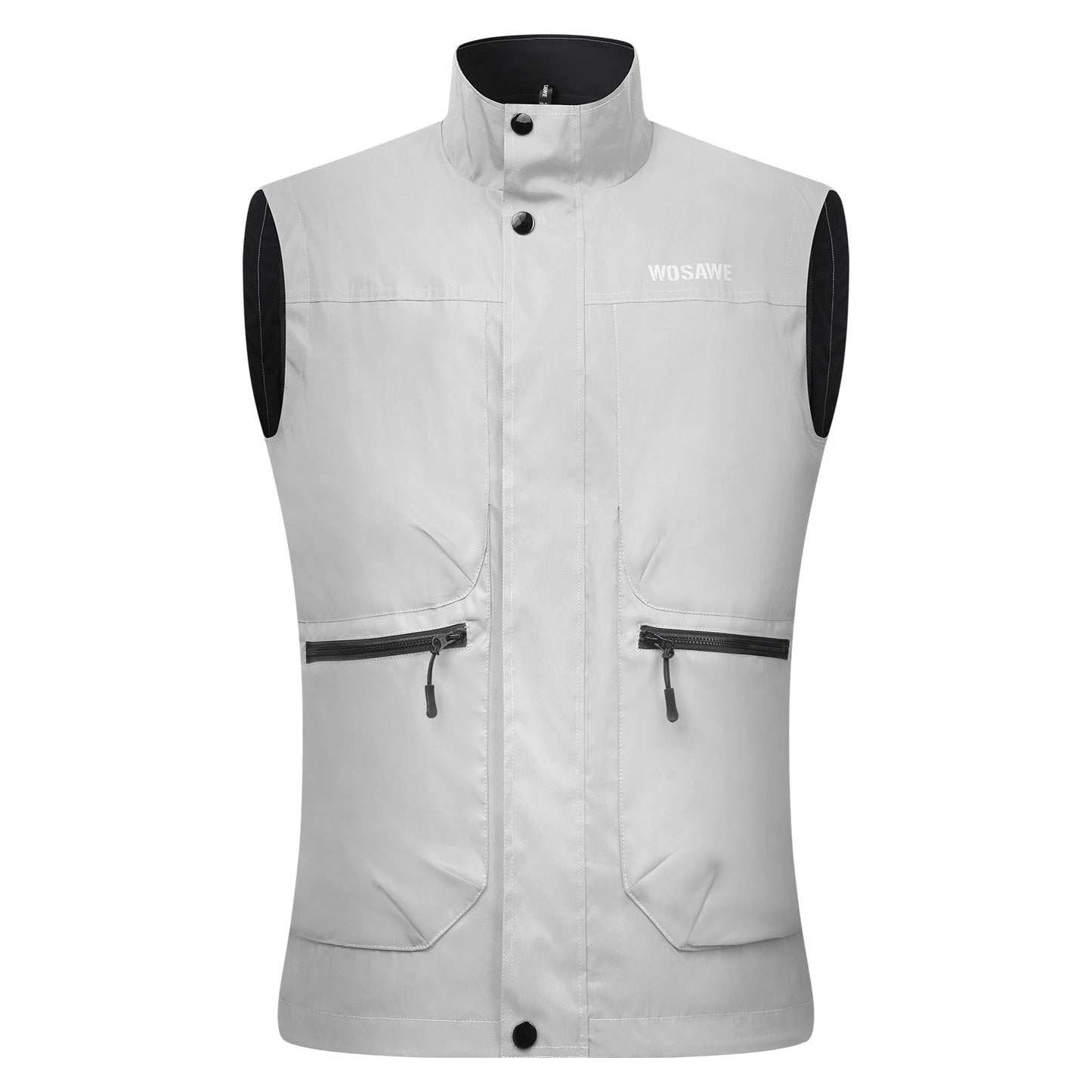 Reflective Cycling Vest – Windproof, Water-Repellent, Breathable, Adjustable Hem