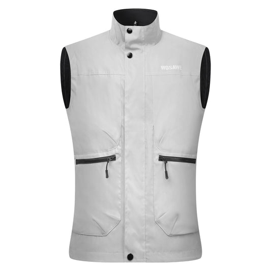 Reflective Cycling Vest – Windproof, Water-Repellent, Breathable, Adjustable Hem