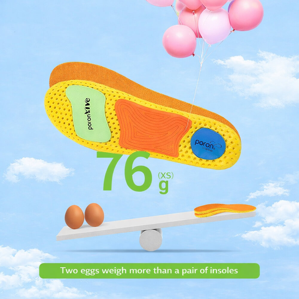 Shock Absorbing Insoles with Arch Support – Breathable EVA Design & Deep Heel Stability