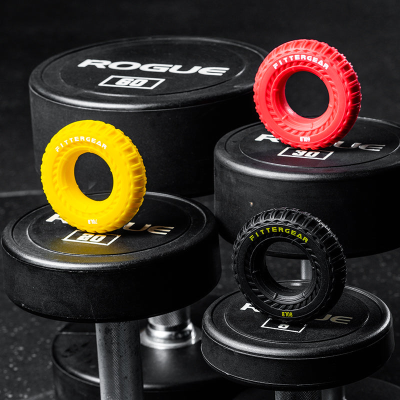 Silicone Grip Strength Ring with Tire Tread Design (60–80 LB)