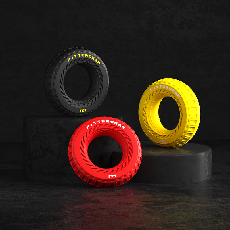 Silicone Grip Strength Ring with Tire Tread Design (60–80 LB)