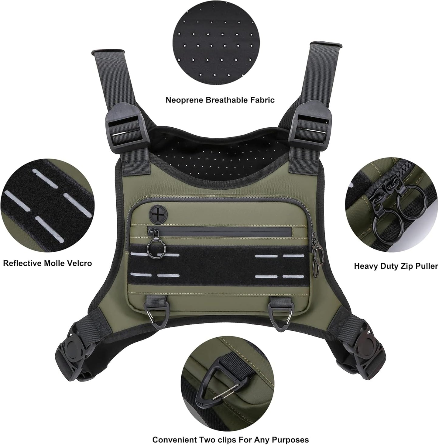 Sports Chest Bag For Men | Lightweight Breathable Bike Backpack