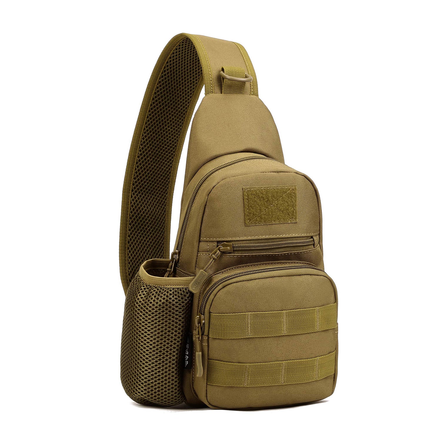 Tactical Chest Bag with Molle Water Bottle Holder