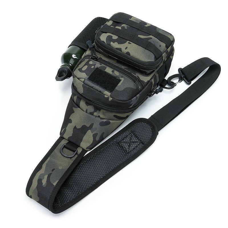 Tactical Chest Bag with Molle Water Bottle Holder