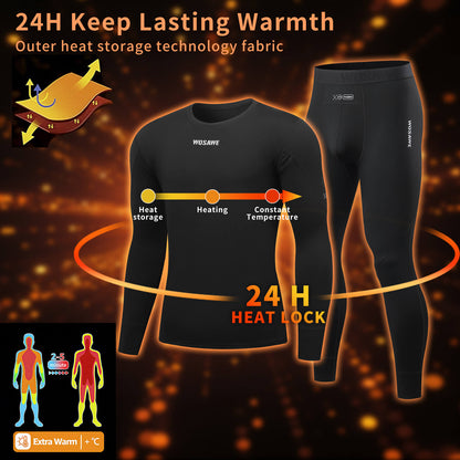 Thermal Fleece Lined Base Layer Shirt for Men & Women – Warm Long Sleeve for Outdoor Sports & Cycling
