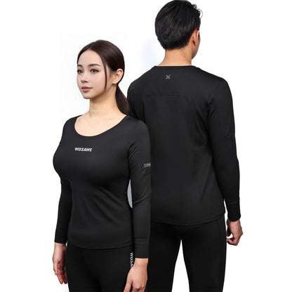 Thermal Fleece Lined Base Layer Shirt for Men & Women – Warm Long Sleeve for Outdoor Sports & Cycling