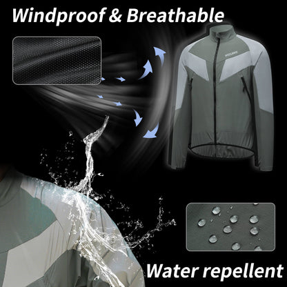Unisex Cycling Jacket – Windproof, Reflective & Lightweight Outdoor Sports Coat