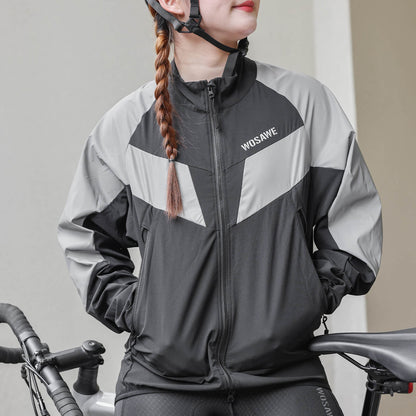 Unisex Cycling Jacket – Windproof, Reflective & Lightweight Outdoor Sports Coat