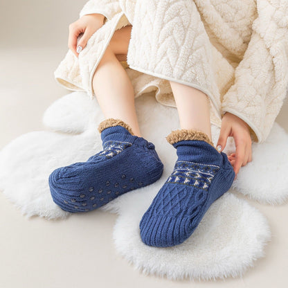 Warm Non-Slip Slipper Sock Slippers – Cozy Fleece House Socks for Women & Men