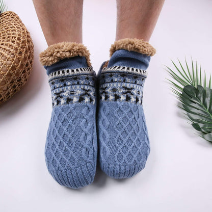 Warm Non-Slip Slipper Sock Slippers – Cozy Fleece House Socks for Women & Men