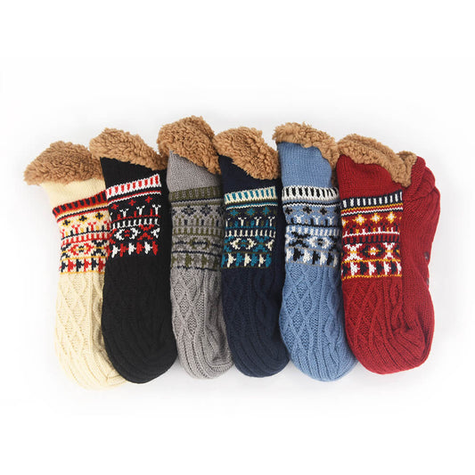 Warm Non-Slip Slipper Sock Slippers – Cozy Fleece House Socks for Women & Men