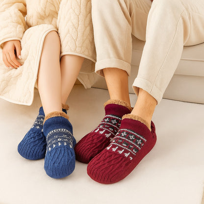 Warm Non-Slip Slipper Sock Slippers – Cozy Fleece House Socks for Women & Men