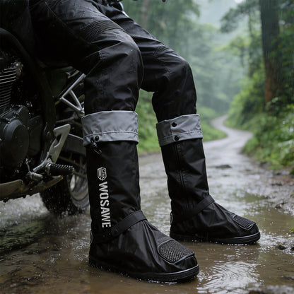 Waterproof Tall Rain Shoe Covers – Anti-Slip Overshoes for Cycling & Outdoor Use