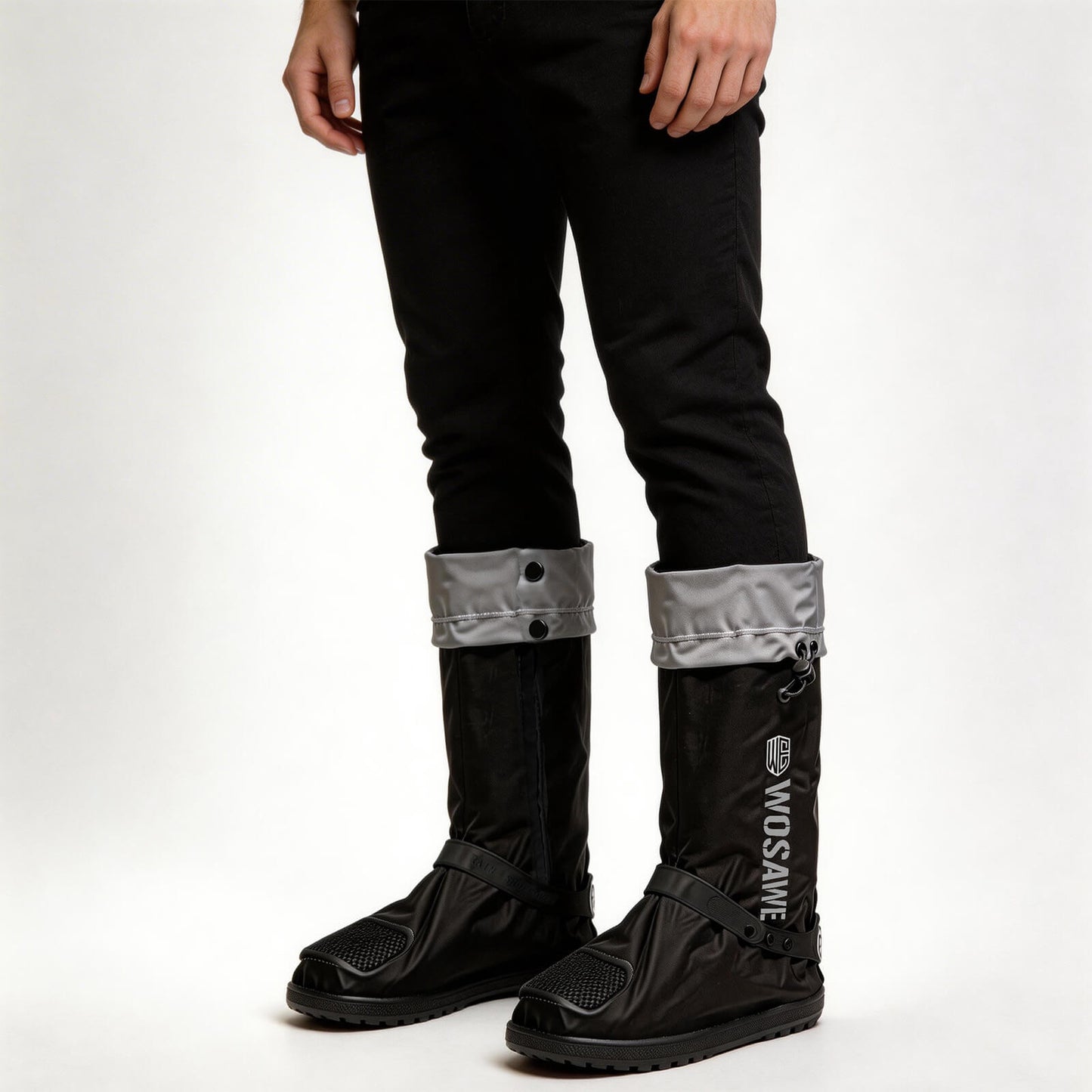 Waterproof Tall Rain Shoe Covers – Anti-Slip Overshoes for Cycling & Outdoor Use