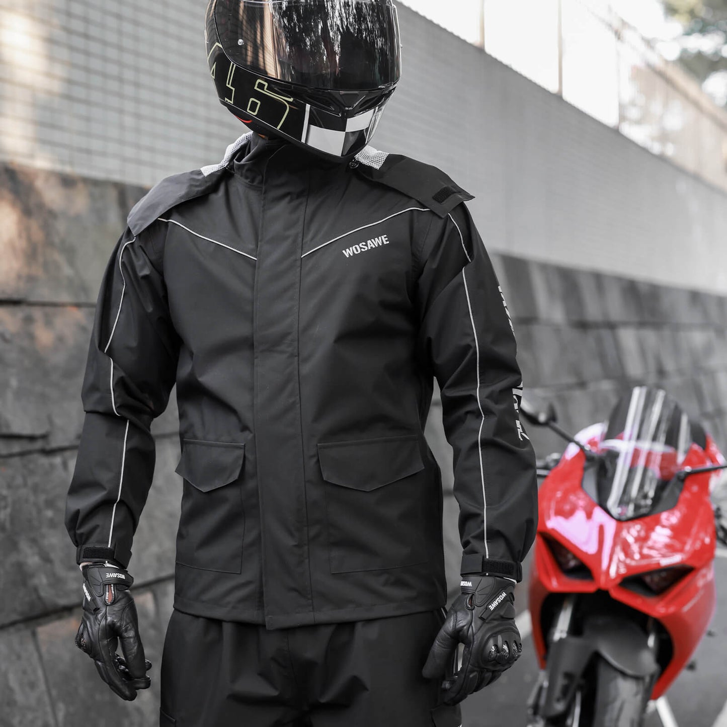 Waterproof Windproof Outdoor Jacket – Motorcycle, Cycling & Hiking Coat