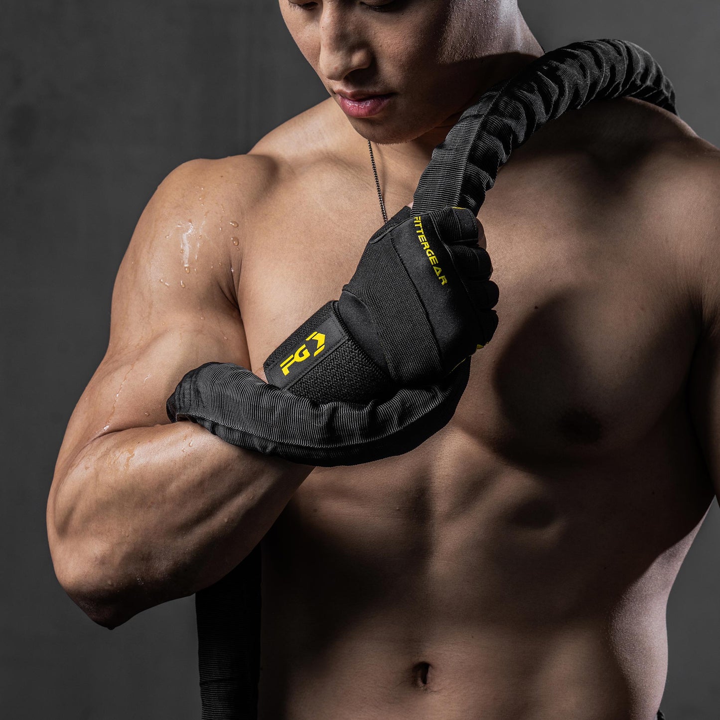 Weight Lifting Gloves with Wrist Strap for Strength Training
