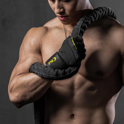 Weight Lifting Gloves with Wrist Strap for Strength Training