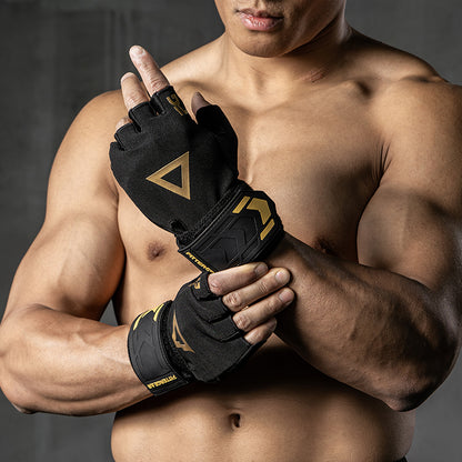 Weightlifting Gloves with 40 cm Wrist Strap for Strength Training