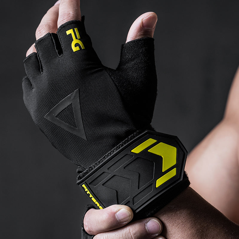 Weightlifting Gloves with 40 cm Wrist Strap for Strength Training