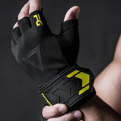 Weightlifting Gloves with 40 cm Wrist Strap for Strength Training