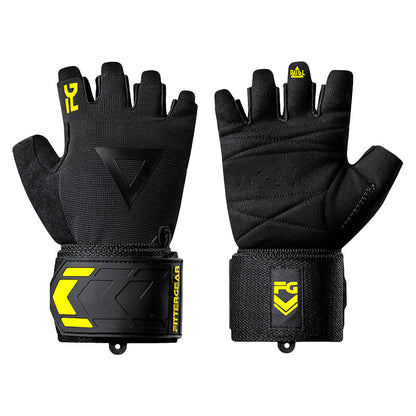 Weightlifting Gloves with 40 cm Wrist Strap for Strength Training