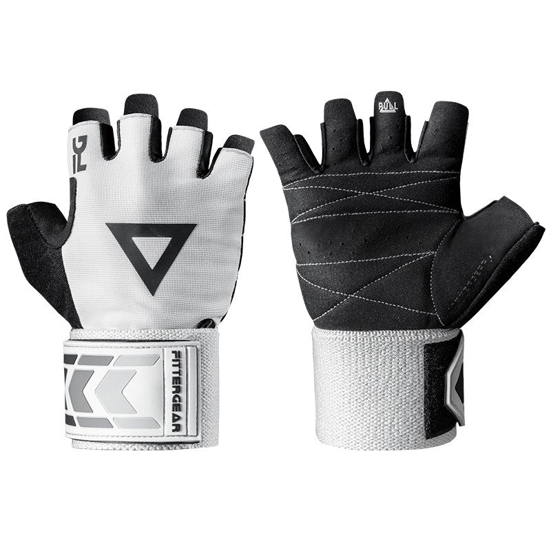 Weightlifting Gloves with 40 cm Wrist Strap for Strength Training