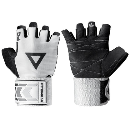 Weightlifting Gloves with 40 cm Wrist Strap for Strength Training