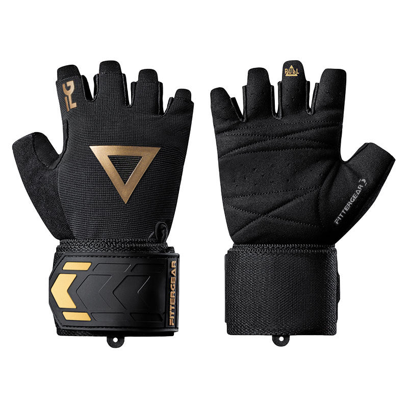 Weightlifting Gloves with 40 cm Wrist Strap for Strength Training