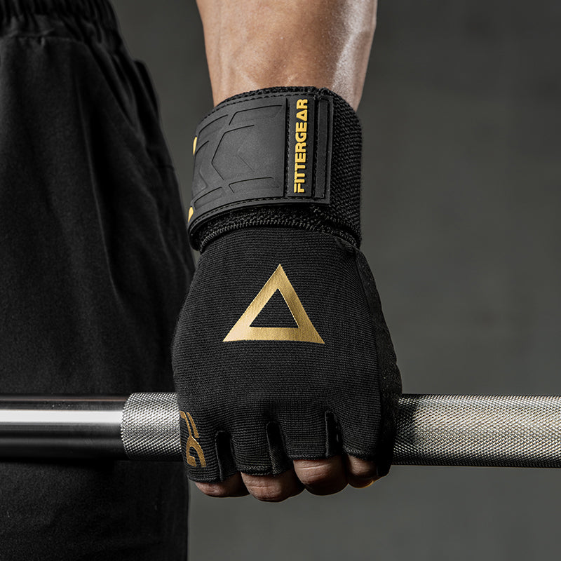 Weightlifting Gloves with 40 cm Wrist Strap for Strength Training