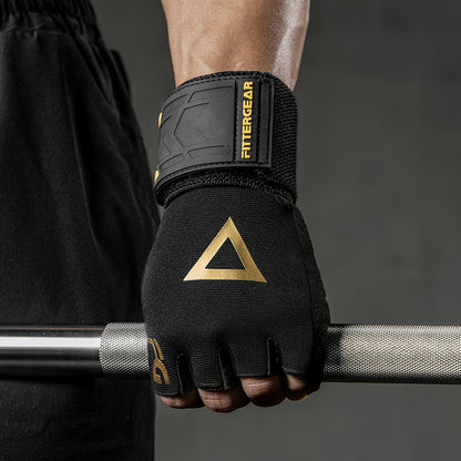 Weightlifting Gloves with 40 cm Wrist Strap for Strength Training