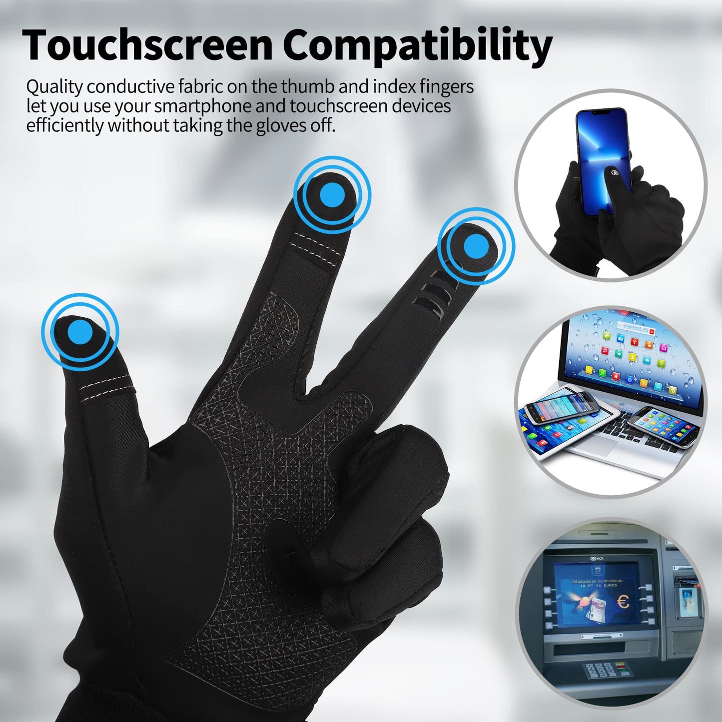 Windproof Waterproof Touchscreen Cycling Gloves | Warm Winter Gloves